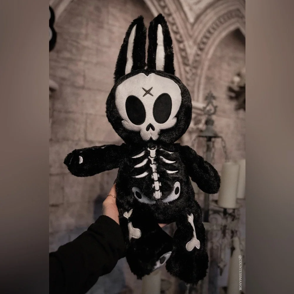 RIP RABBIT VAMPIRE BONES PLUSH COLLECTERS GOTH PUNK SOFT TOY Halloween - Picture 2 of 10